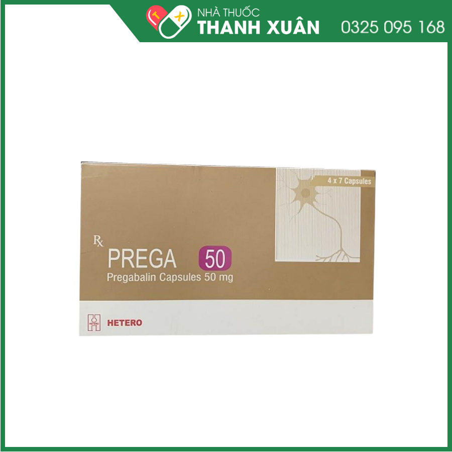Prega 50 hỗ trợ điều trị động kinh, đau dây thần kinh
